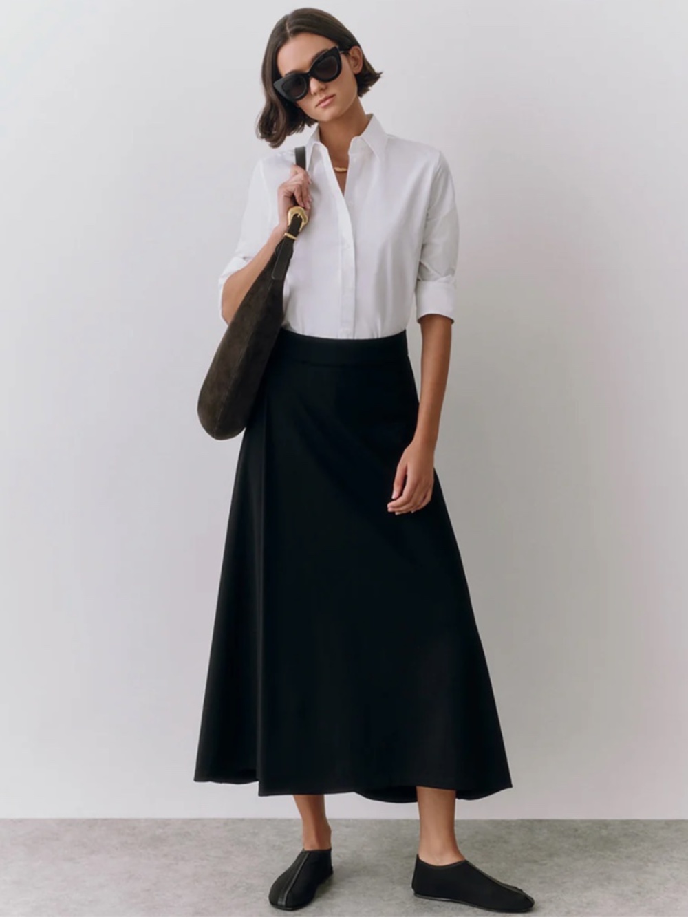 NWT Cuyana Oversized Celestia Bag - Mocha Suede